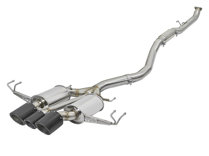aFe POWER Takeda 3" 304 Stainless Steel Cat Back Exhaust  w/ Triple Tips 2017+ Honda Civic Type R