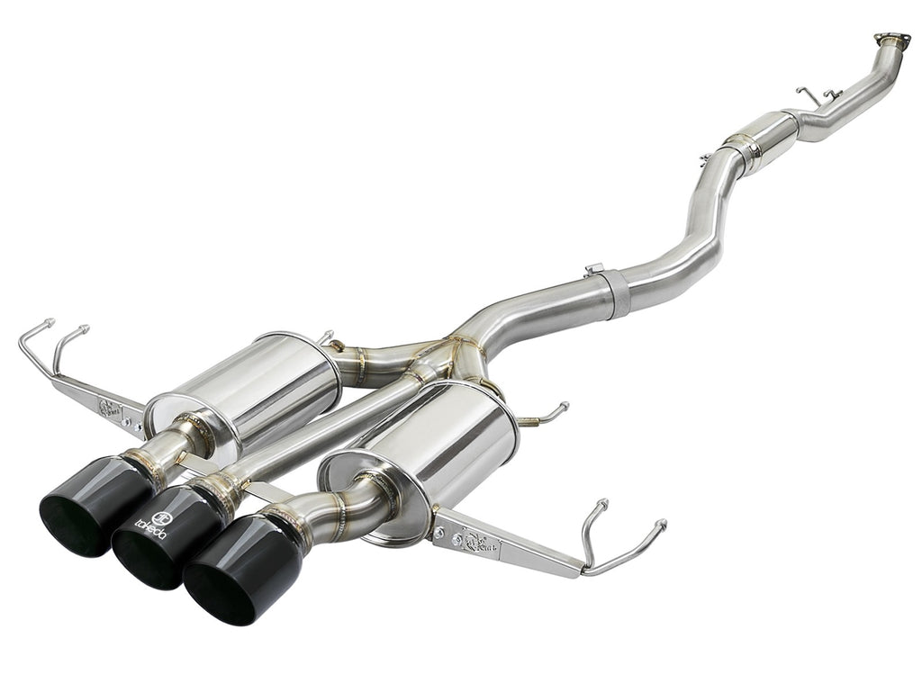 aFe POWER Takeda 3" 304 Stainless Steel Cat Back Exhaust  w/ Triple Tips 2017+ Honda Civic Type R