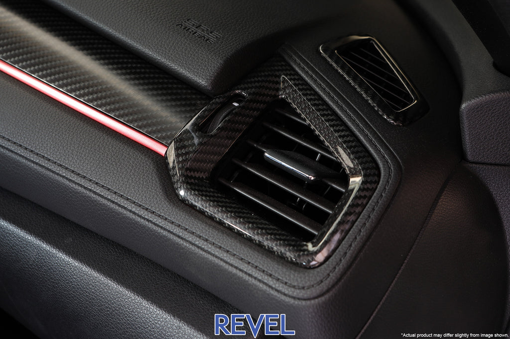 REVEL GT Dry Carbon A/C Vent Covers 2016+ Honda Civic (Left & Right)