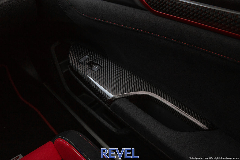 REVEL GT Dry Carbon Window Switch Panel Set 2016-18 Honda Civic (except Coupe)