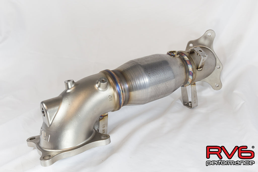 RV6™ High Temp Catted Downpipe 2017+ Honda Civic Type R