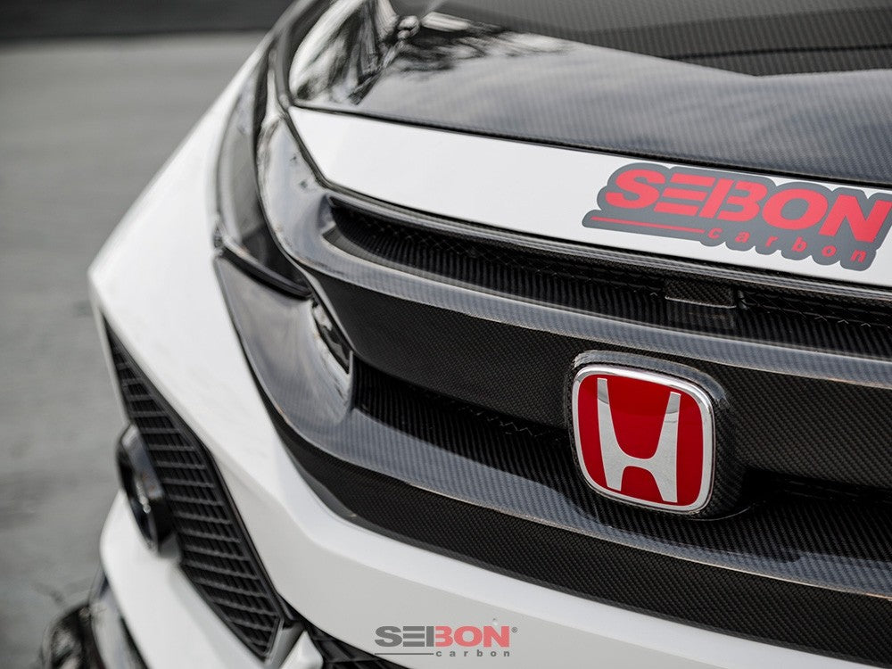 Seibon OEM-Style Carbon Fiber Front Grill 2016-2018 Honda Civic