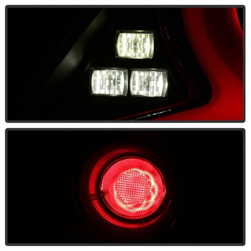 Spyder Light Bar LED Tail Lights 2016+ Honda Civic Sedan - Black