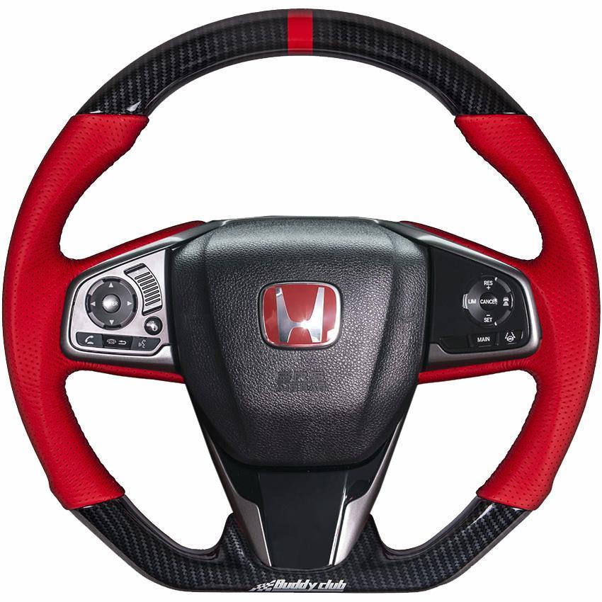 Buddy Club Time Attack Edition Sport Steering Wheel 2016+ Honda Civic / 2017+ Civic Si / Type R