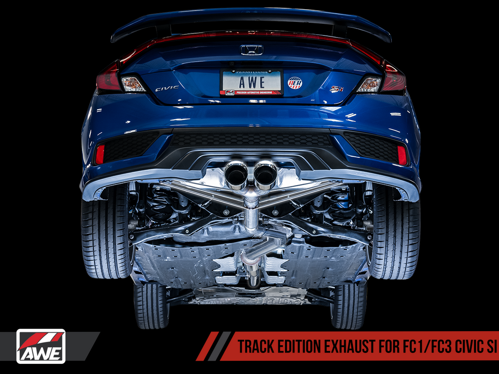 AWE Tuning TRACK Edition Exhaust 2017+ Honda Civic Si Coupe / Sedan